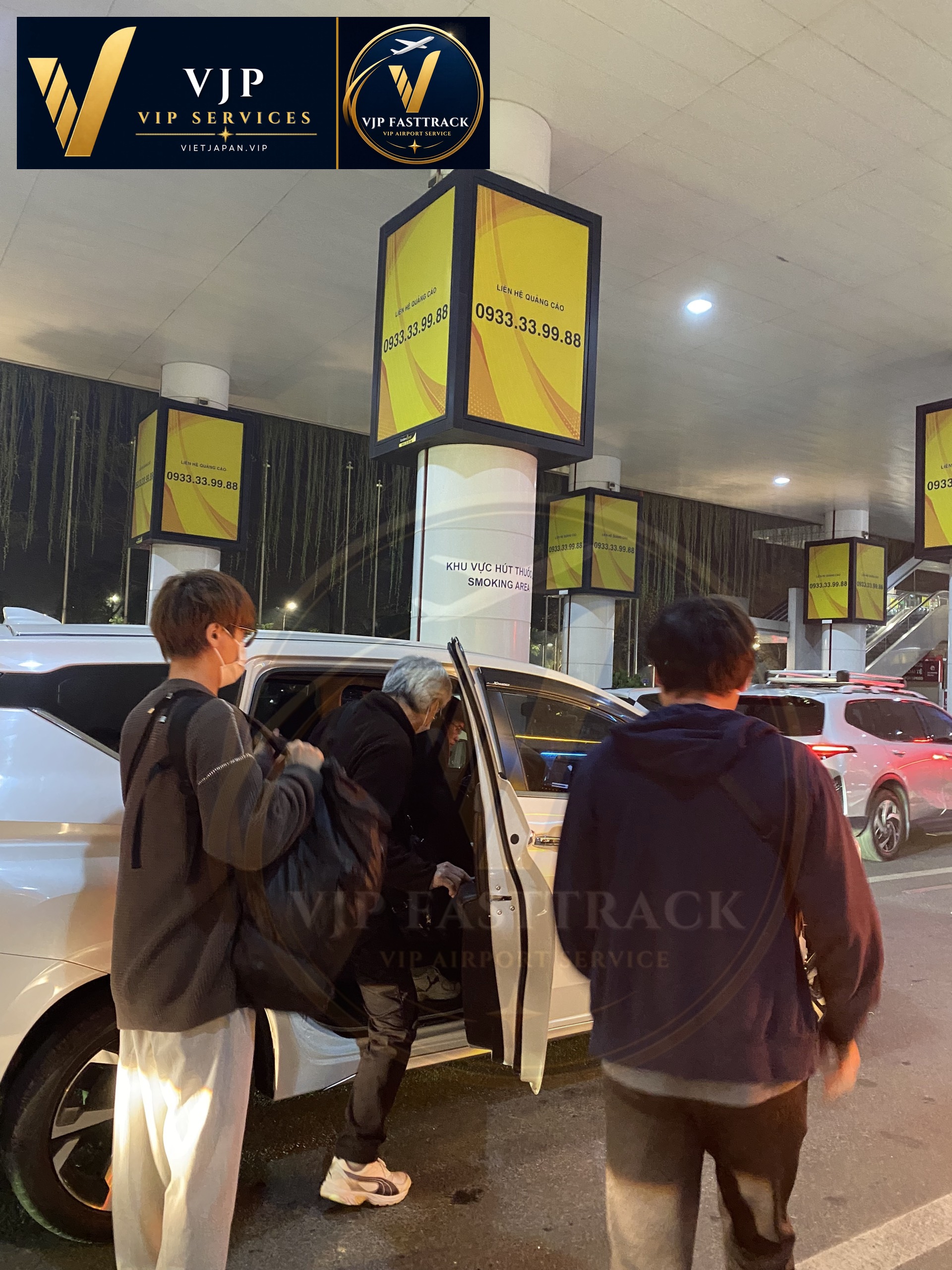 Premium airport support and baggage assistance service at Tan Son Nhat International Airport.